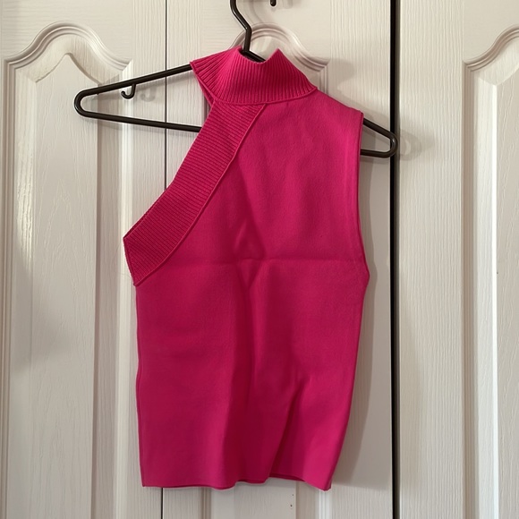 Alice + Olivia Kiki knit tank hot pink size small - Picture 2 of 9